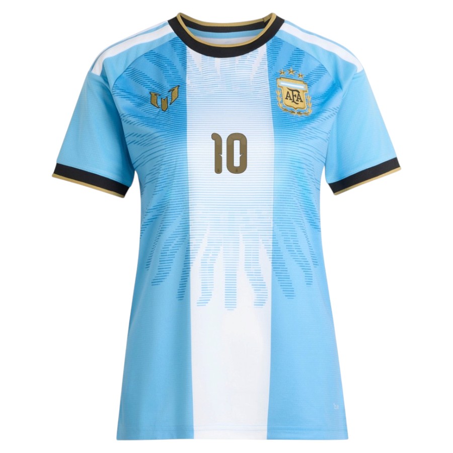 Maillot Argentine Femme Hommage Dernier Match Messi 10 (2)